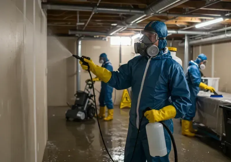 Basement Sanitization and Antimicrobial Treatment process in Larchmont, NY